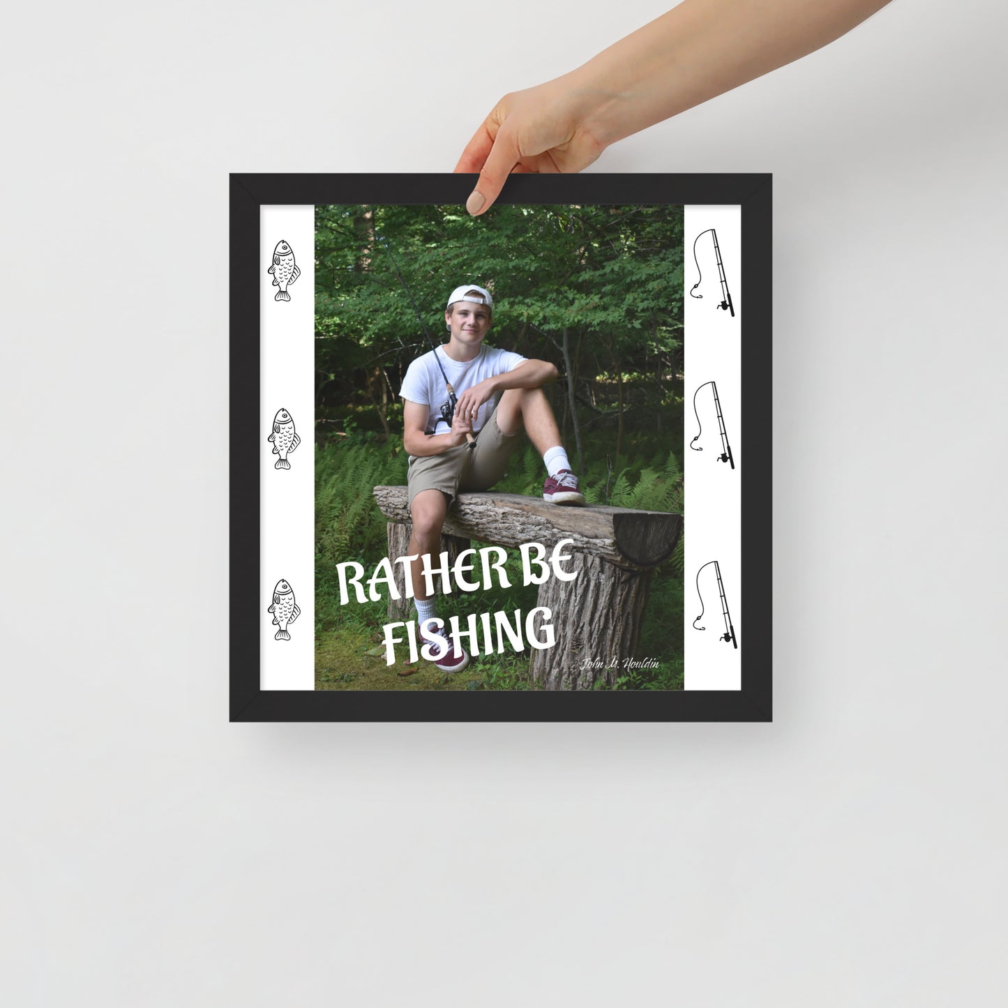 Rather Be Fishing 954 Signature Framed poster