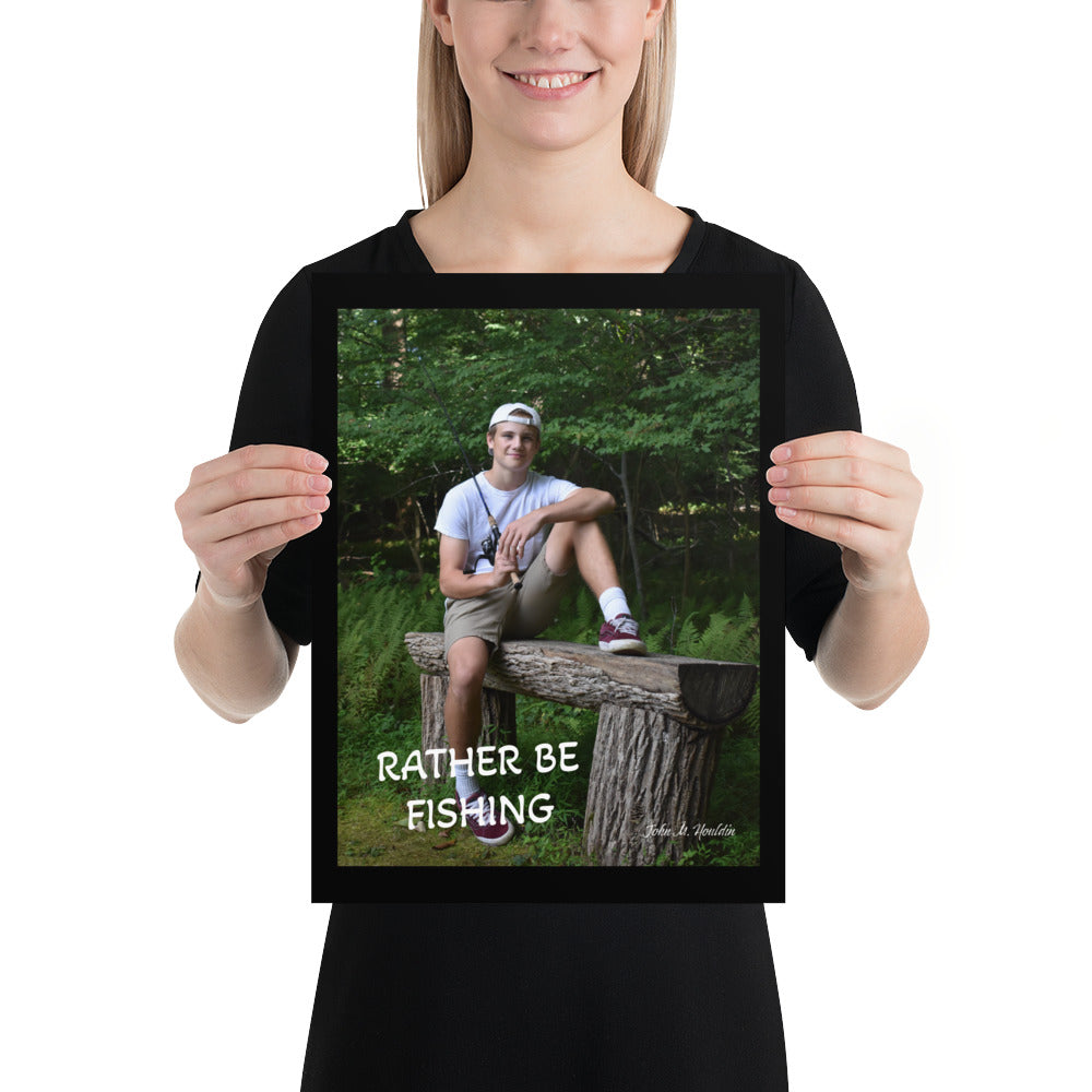Max Rather Be Fishing Poster