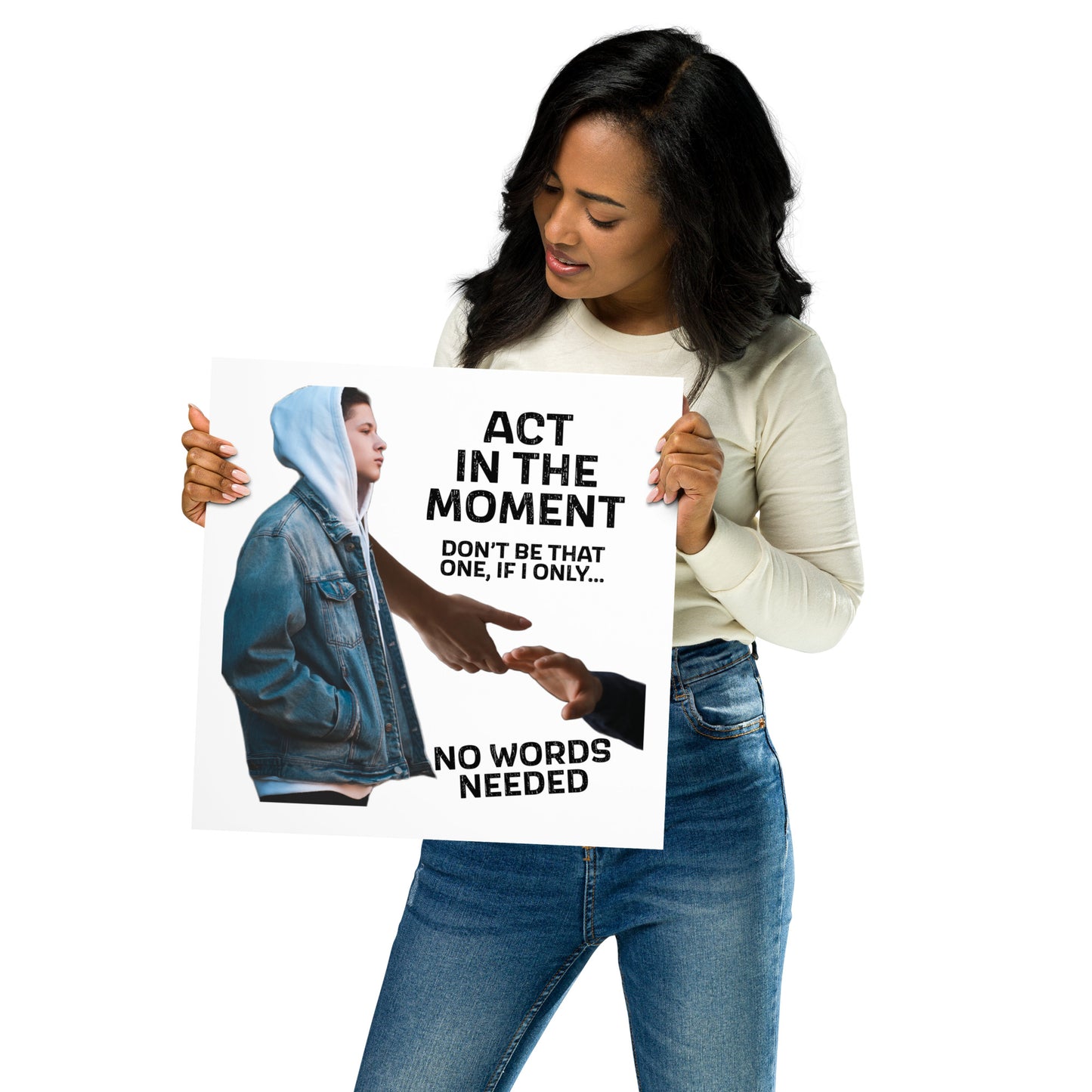 Act in the Moment 954 Signature Poster