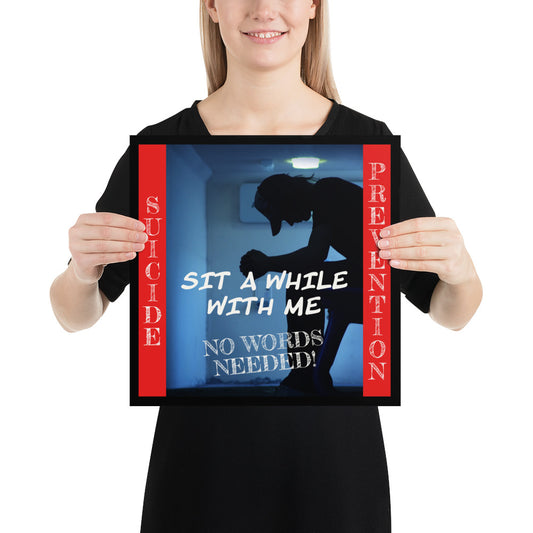 Sit a while with me 954 Signature Poster
