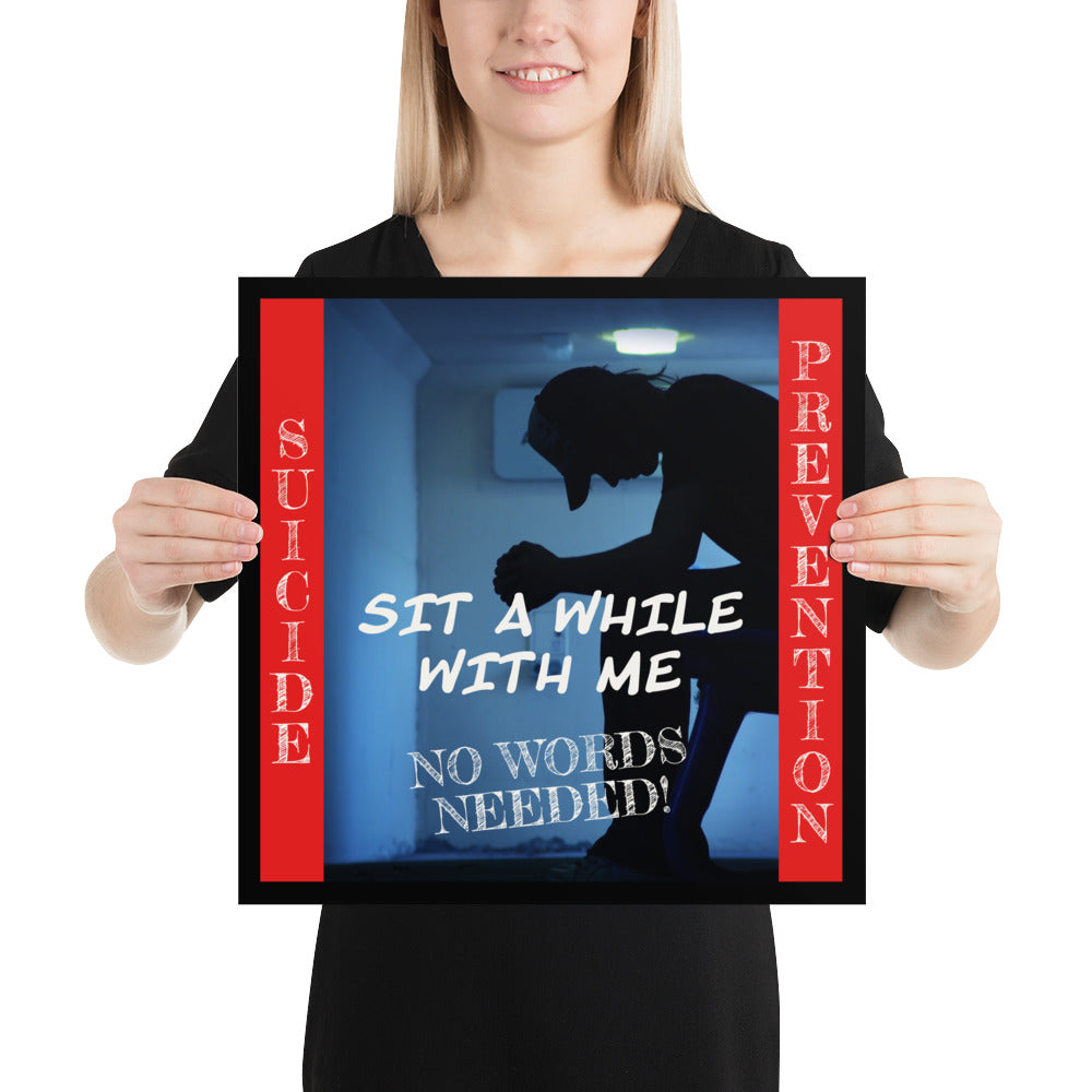 Sit a while with me 954 Signature Poster
