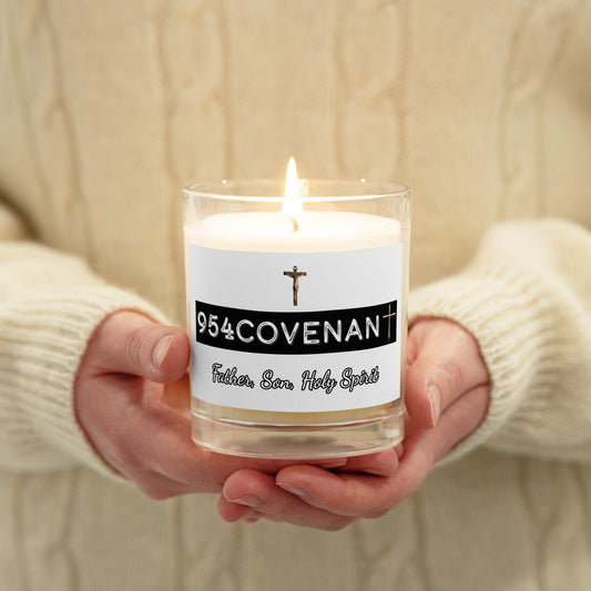954covenanat Glass jar soy wax candle