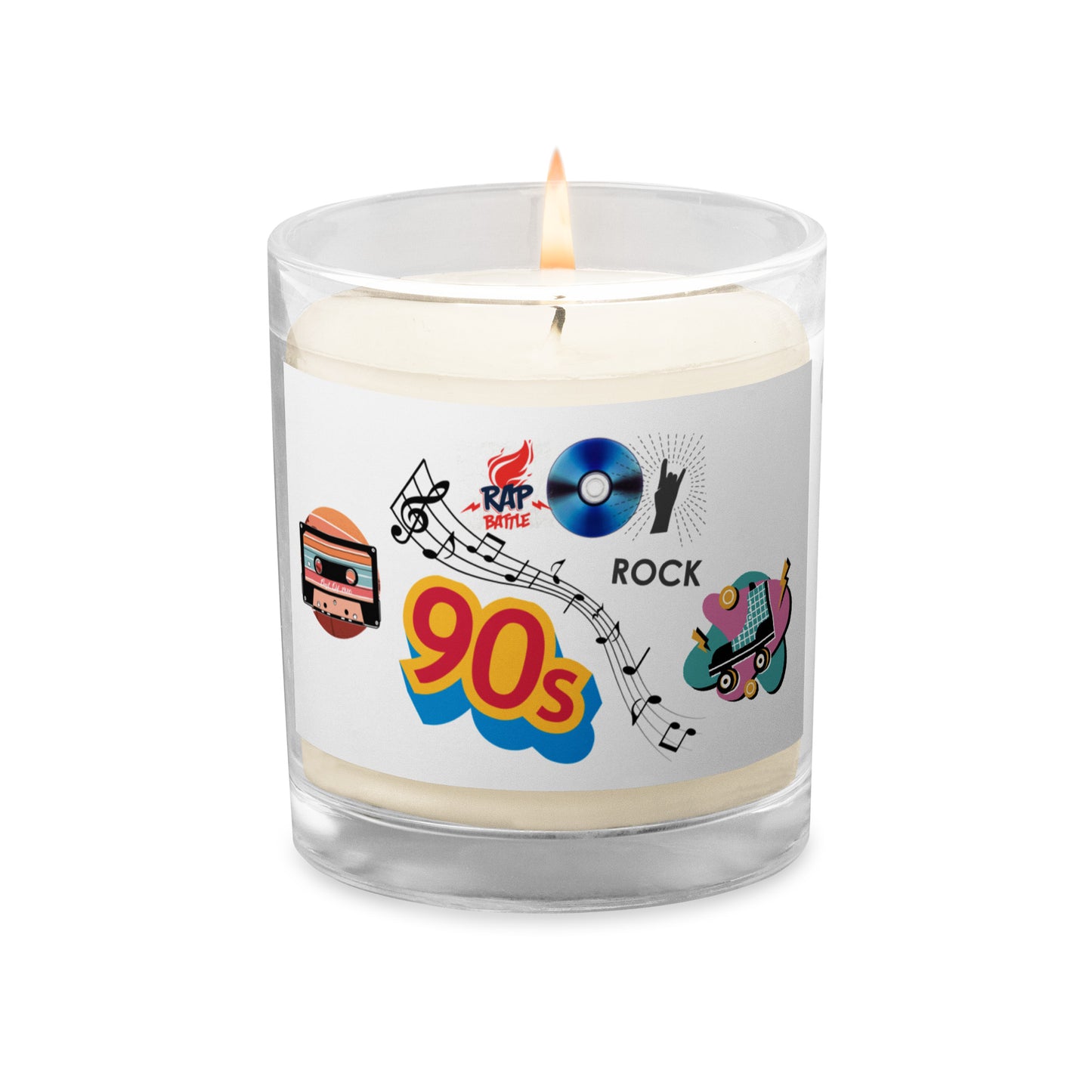 90's RETRO 954 Glass jar soy wax candle