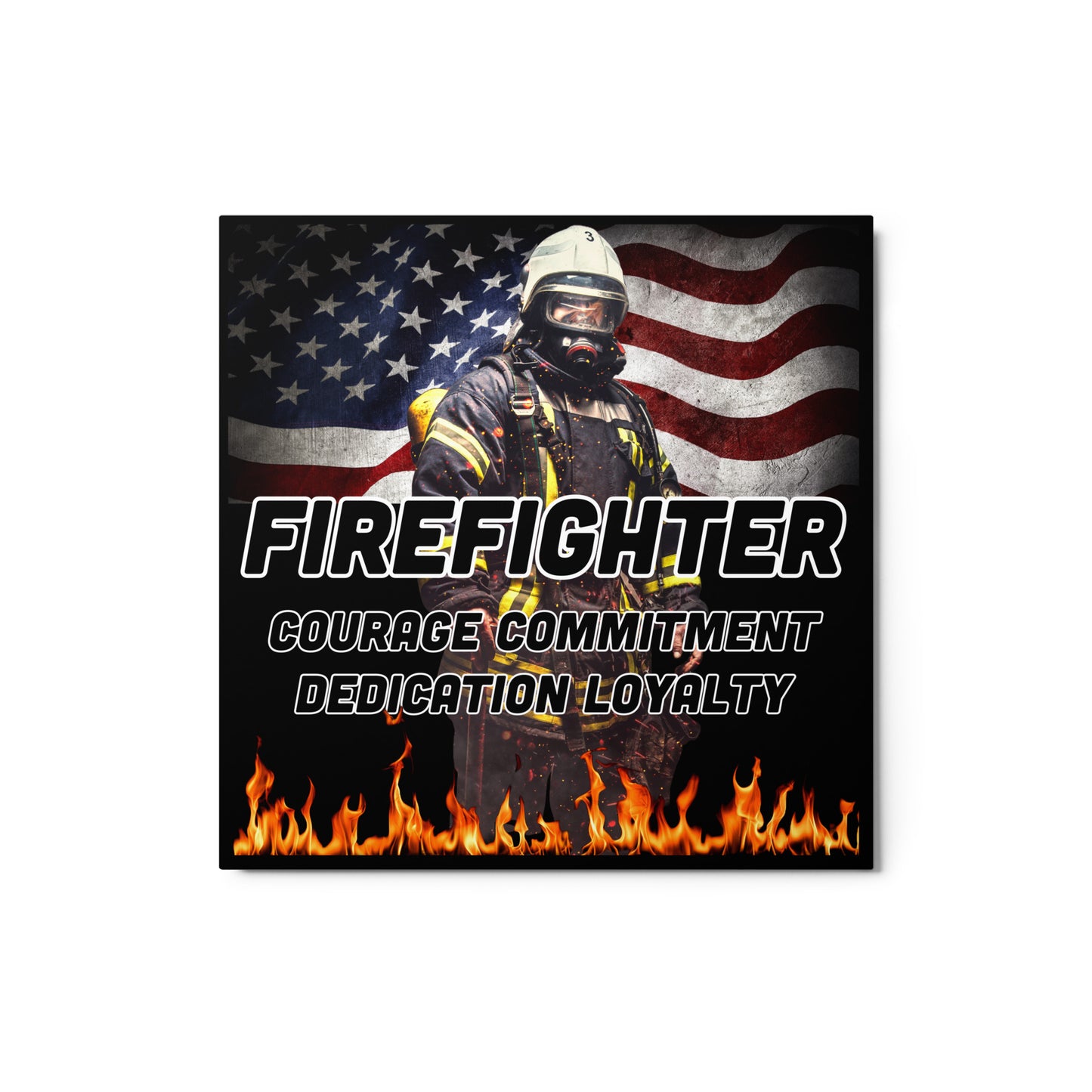 Firefighter 954 Metal prints