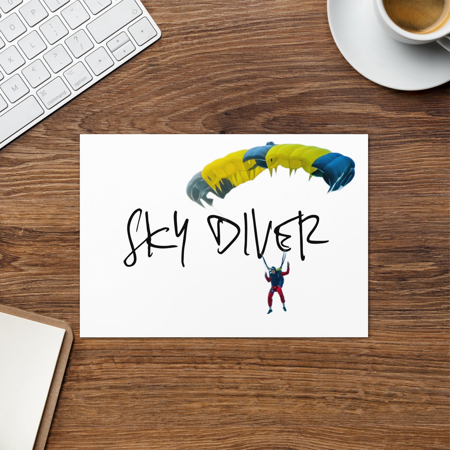 Sky Diver Life 954 Signature Greeting card