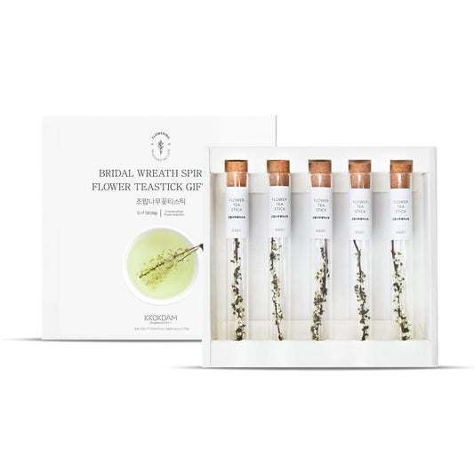 Bridal Wreath Spiraea Flower Tea Stick Gift Set