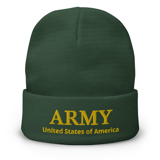 U.S. Army Embroidered Beanie