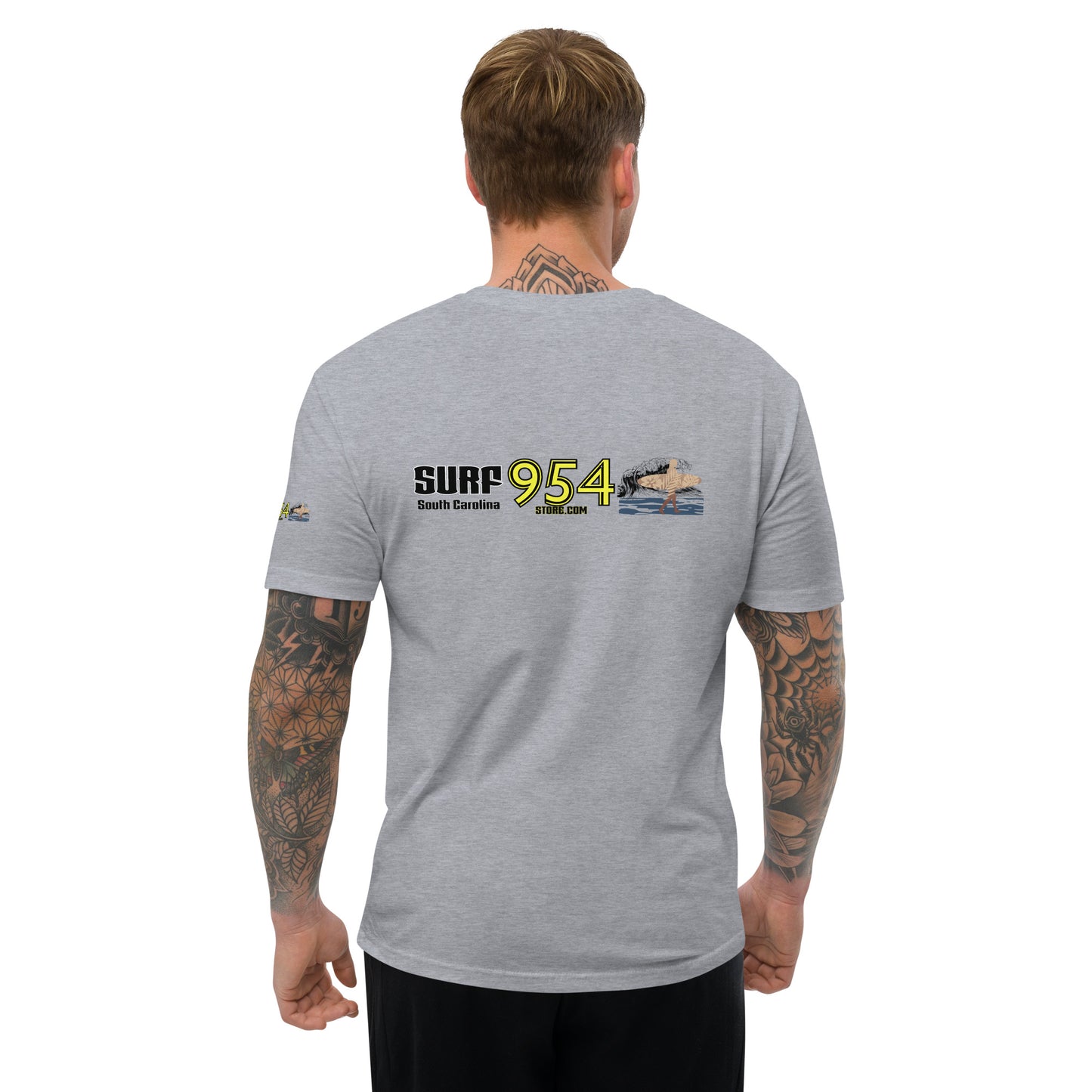 Surf SC Black letters 954 Signature Short Sleeve T-shirt