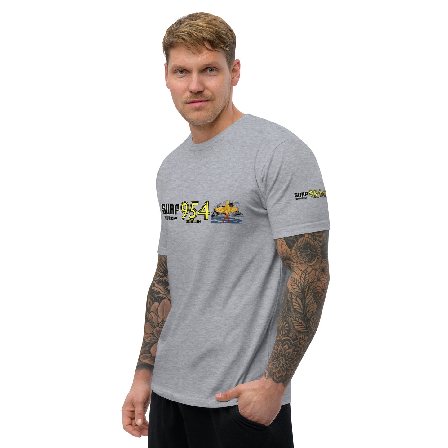 Surf NJ Back Letter 954 Signature Short Sleeve T-shirt