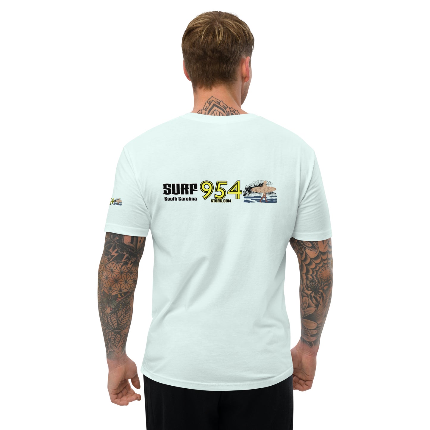 Surf SC Black letters 954 Signature Short Sleeve T-shirt