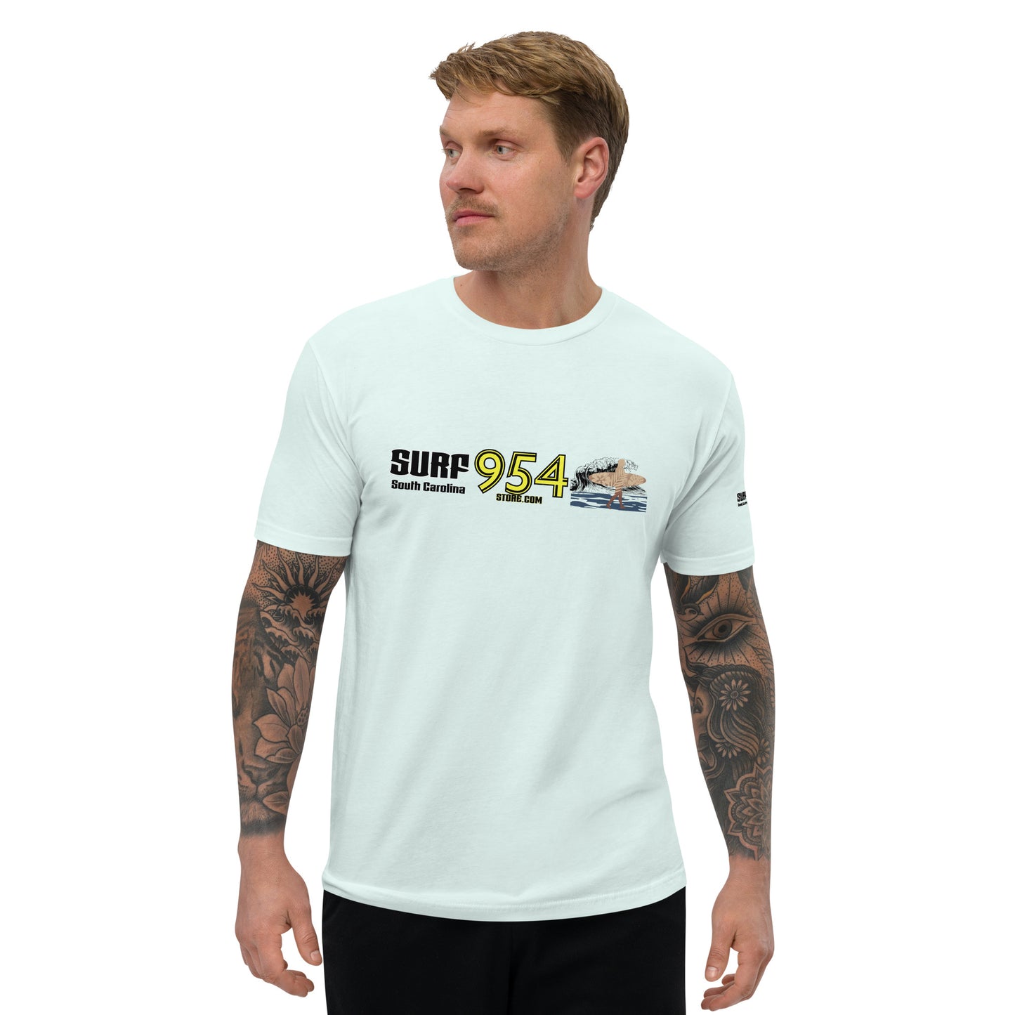 Surf SC Black letters 954 Signature Short Sleeve T-shirt