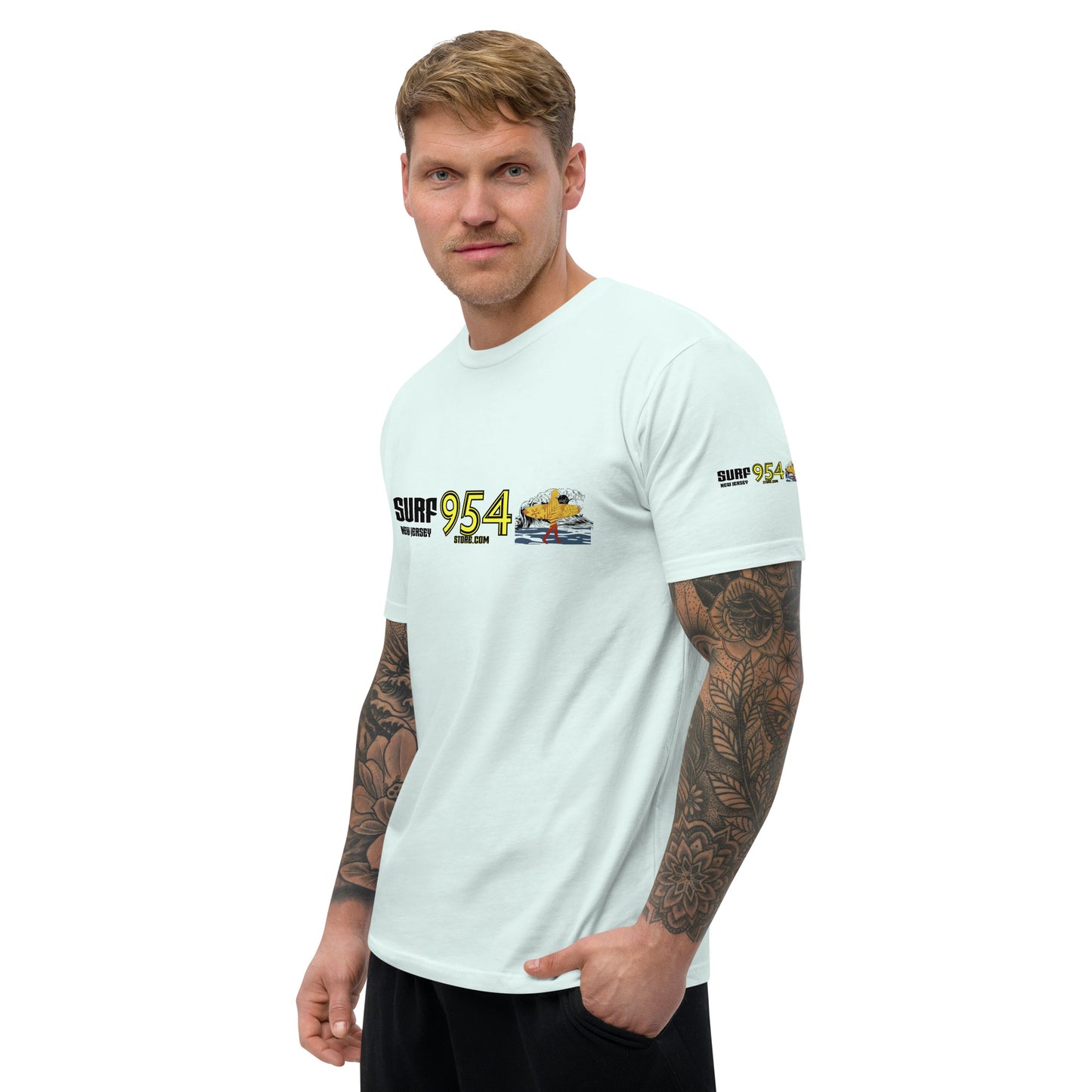 Surf NJ Back Letter 954 Signature Short Sleeve T-shirt