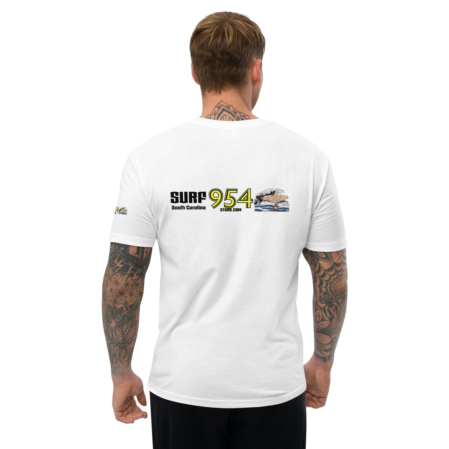 Surf SC Black letters 954 Signature Short Sleeve T-shirt