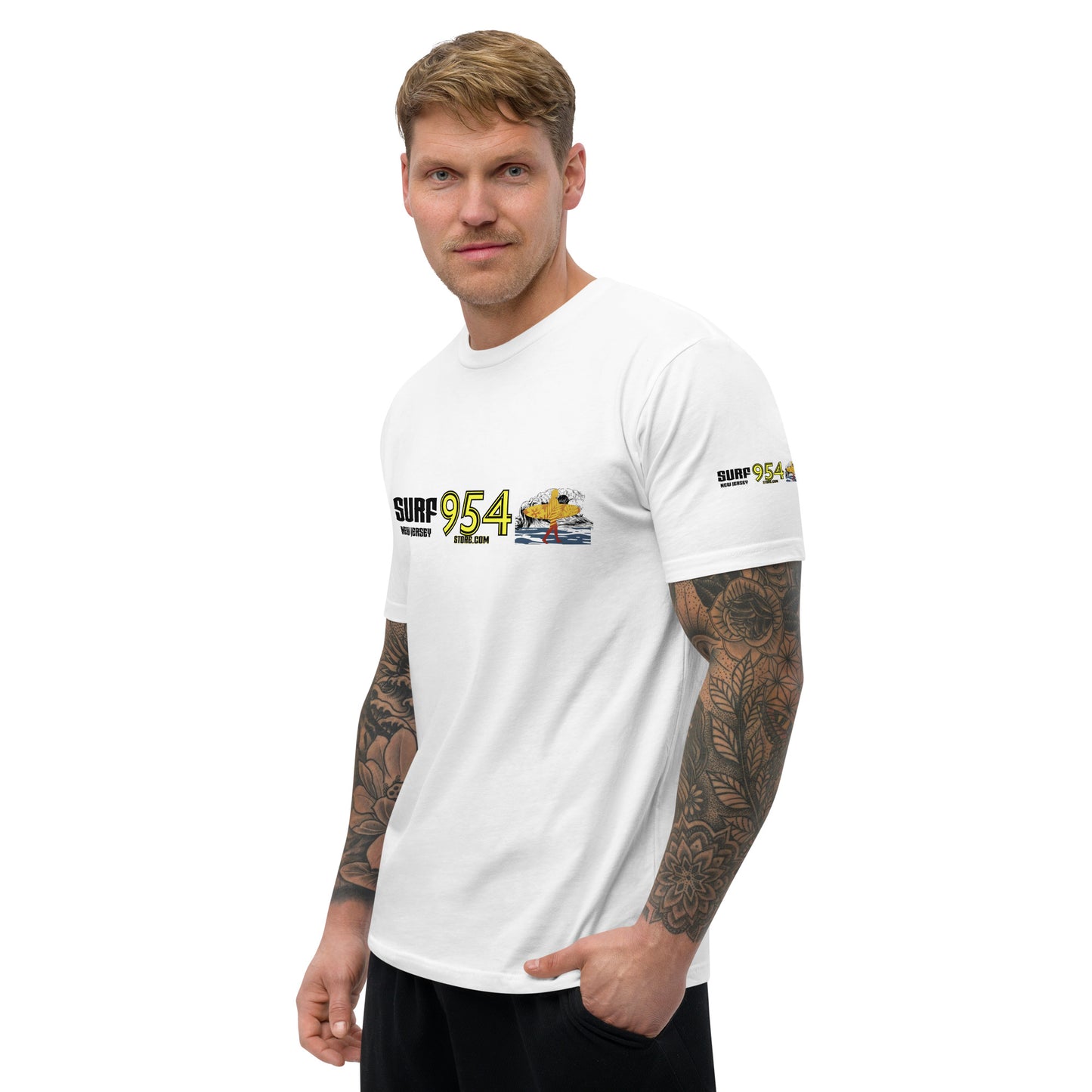 Surf NJ Back Letter 954 Signature Short Sleeve T-shirt