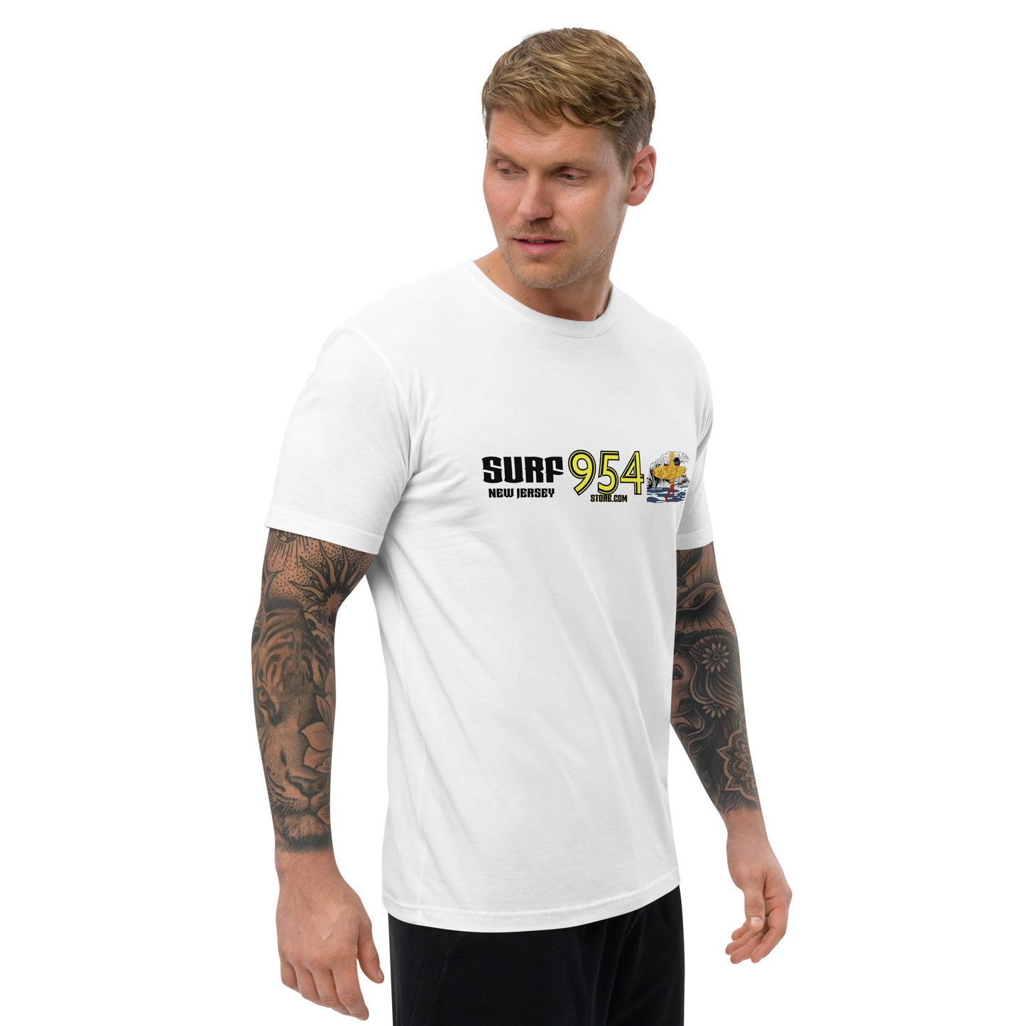 Surf NJ Back Letter 954 Signature Short Sleeve T-shirt