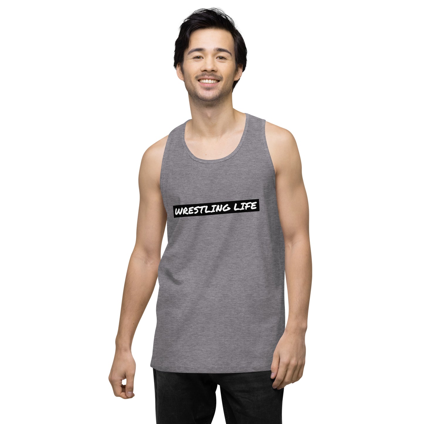 Wrestling Life 954 Signature Men’s premium tank top