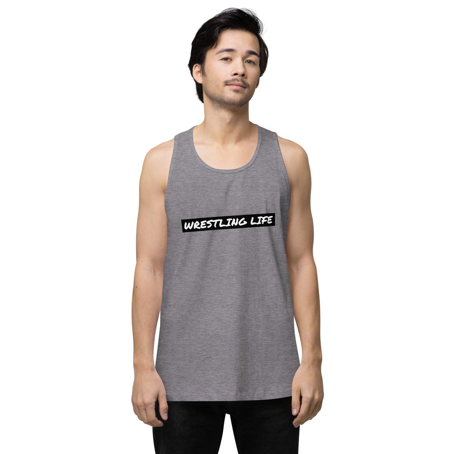 Wrestling Life 954 Signature Men’s premium tank top