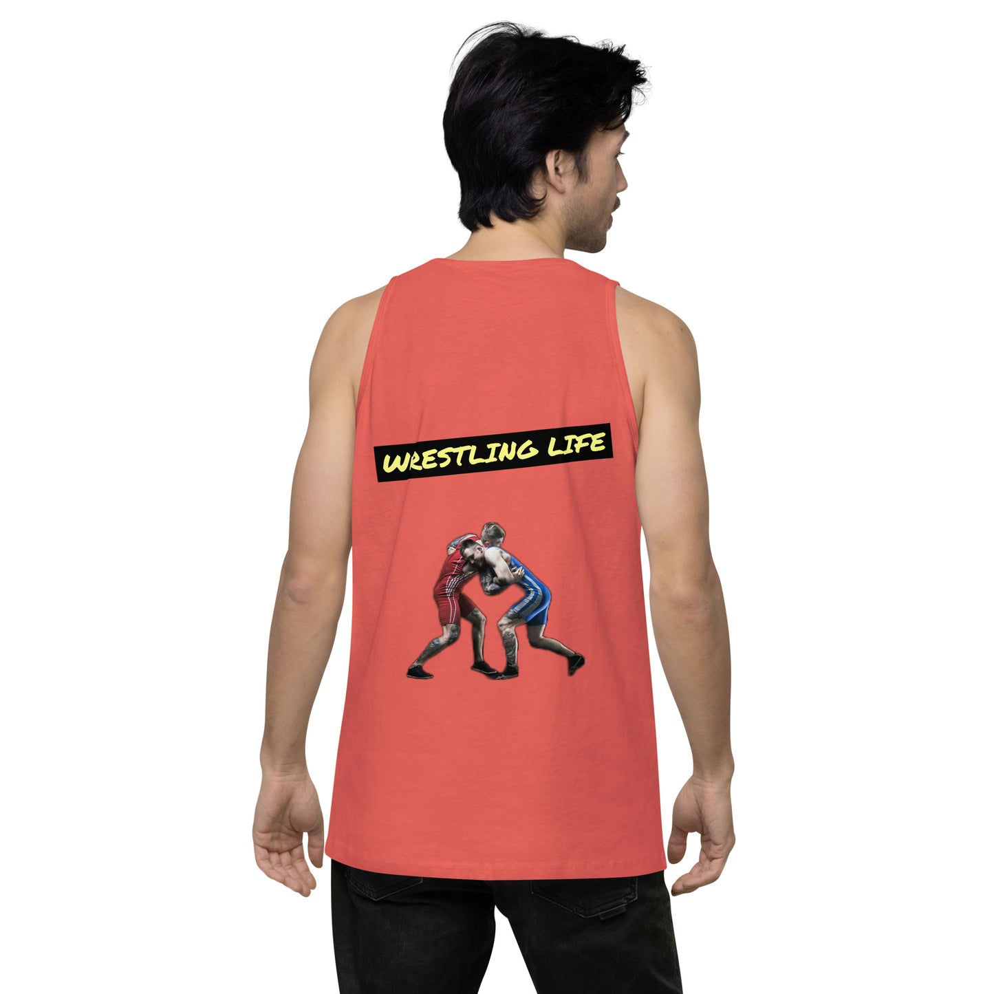 Wrestling Life 954 Signature Men’s premium tank top