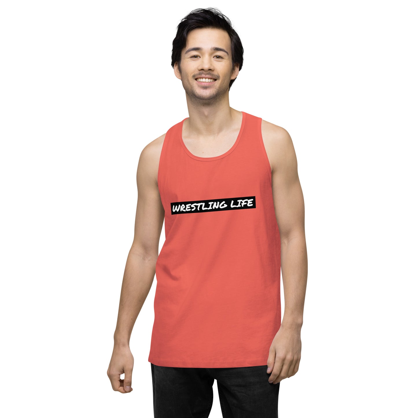 Wrestling Life 954 Signature Men’s premium tank top