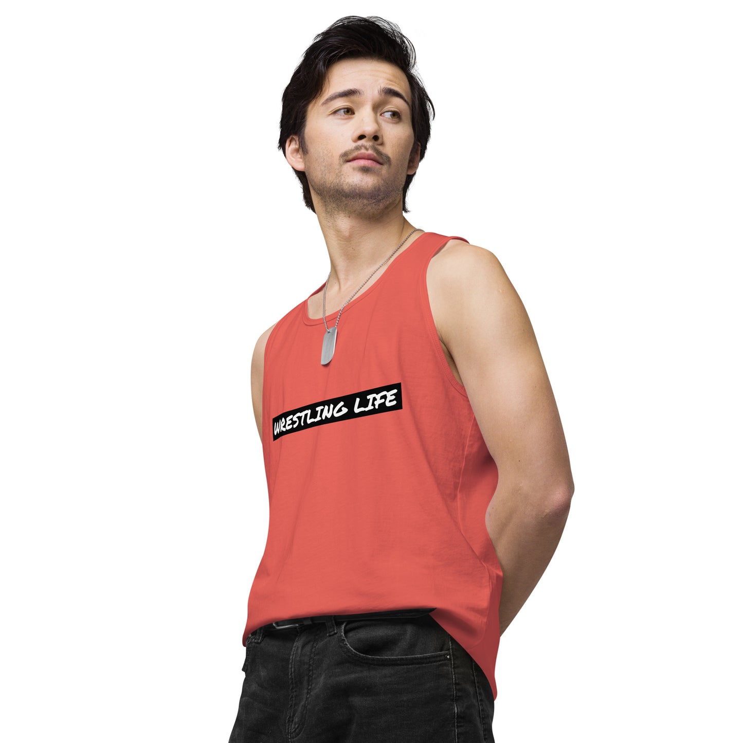 Wrestling Life 954 Signature Men’s premium tank top