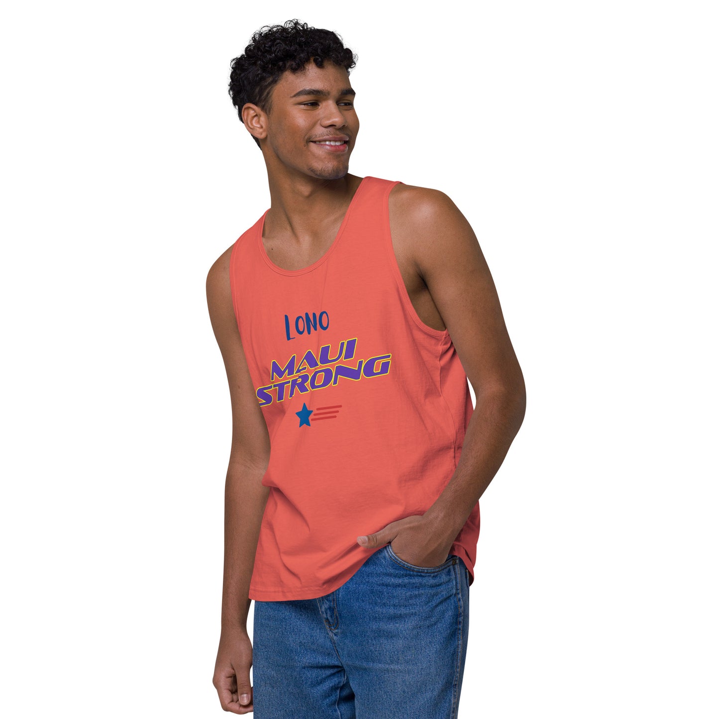 MAUI Strong 954 Mission Rescue Men’s premium tank top