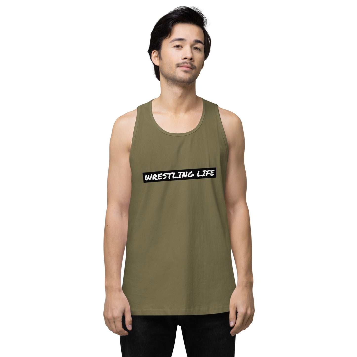 Wrestling Life 954 Signature Men’s premium tank top