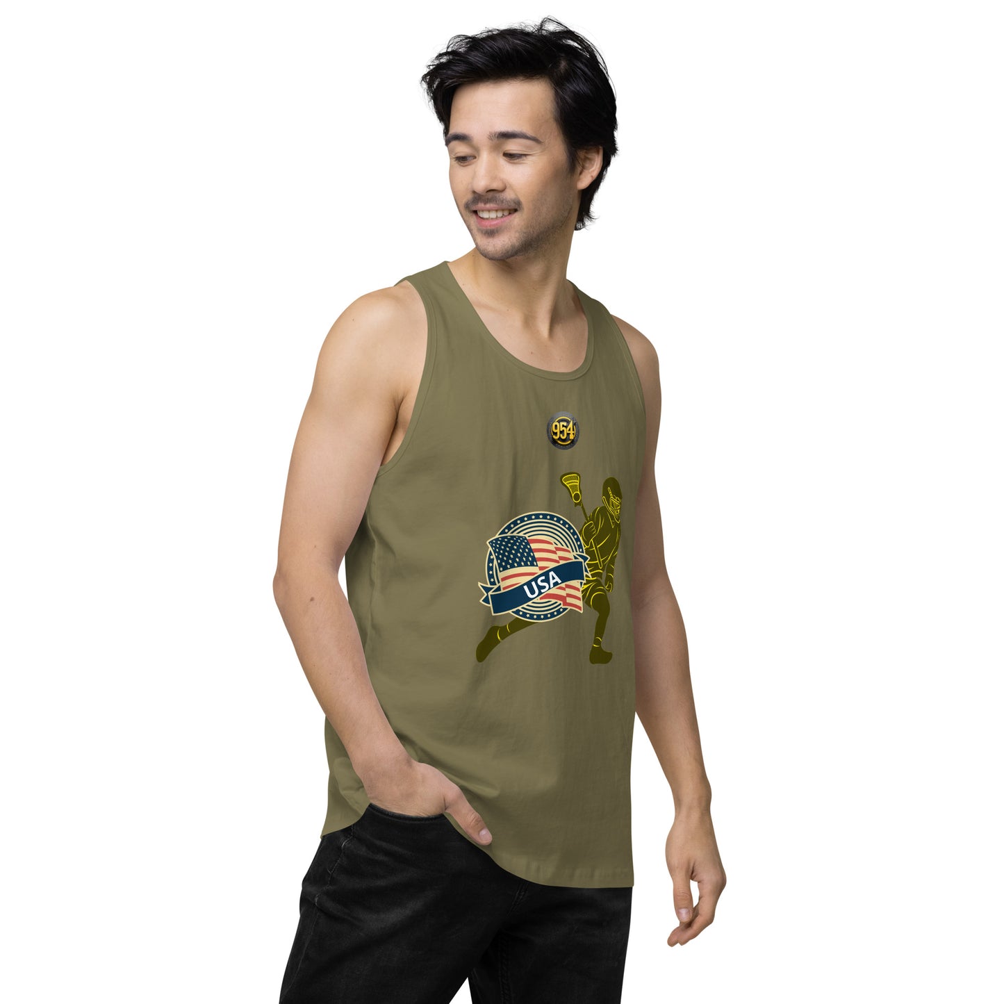 Lacrosse 954 Signature Men’s premium tank top