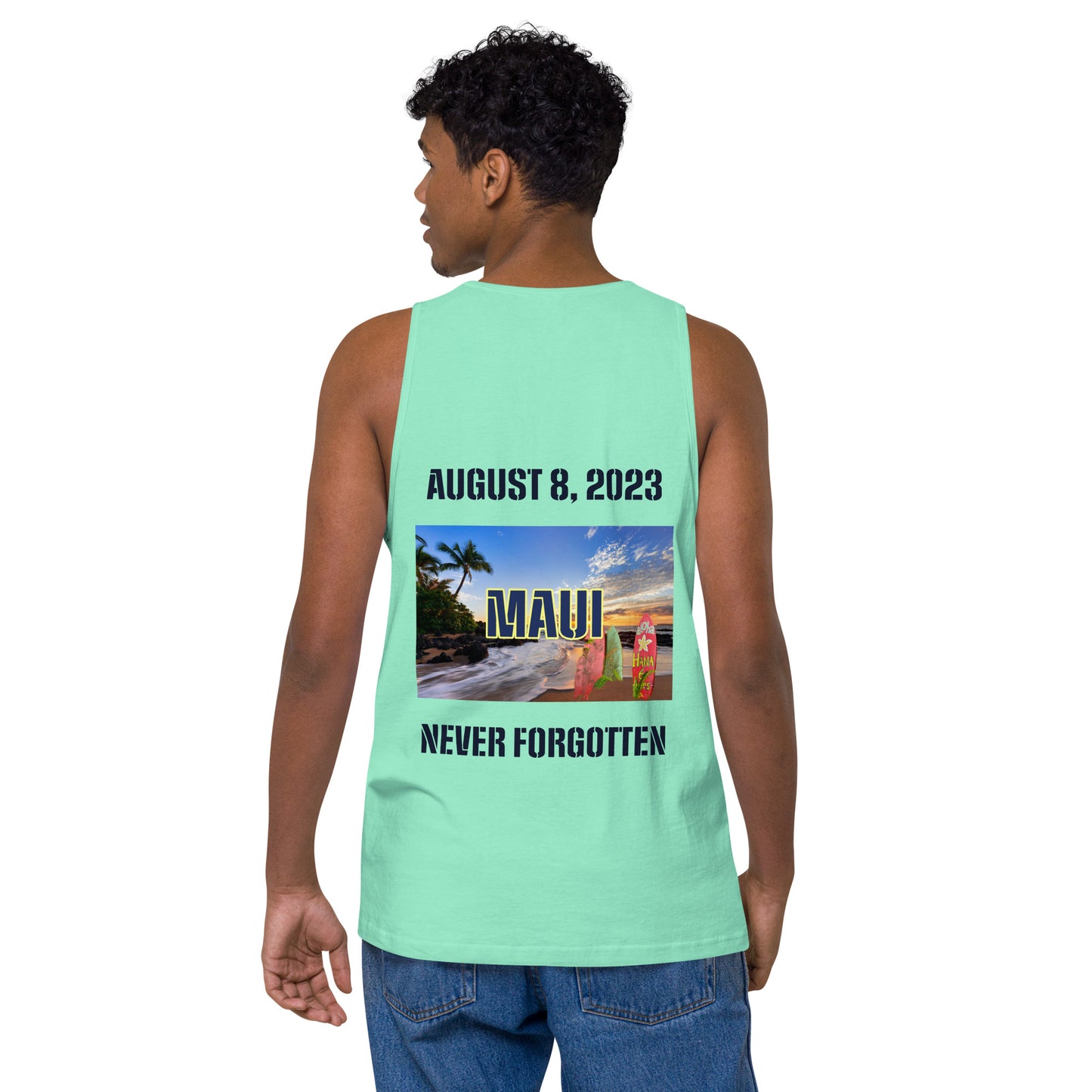 MAUI Strong 954 Mission Rescue Men’s premium tank top