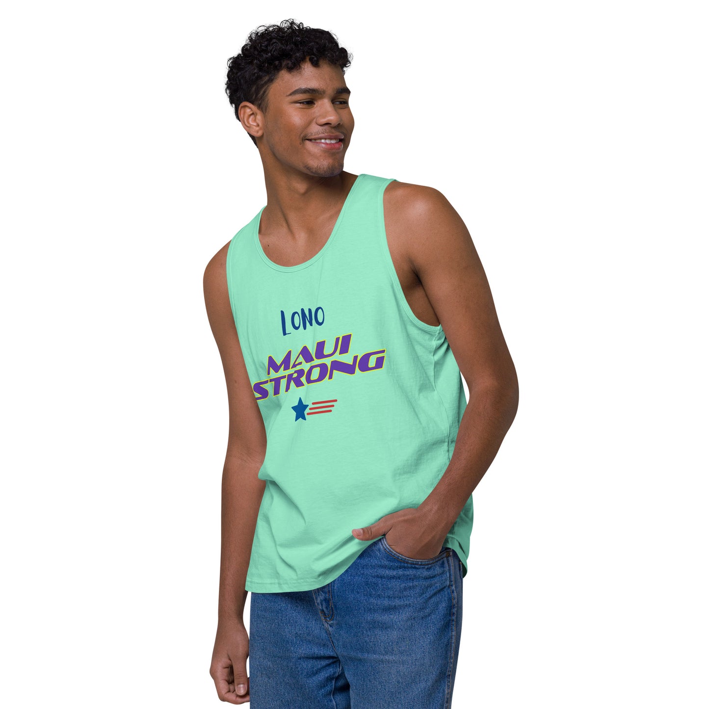 MAUI Strong 954 Mission Rescue Men’s premium tank top