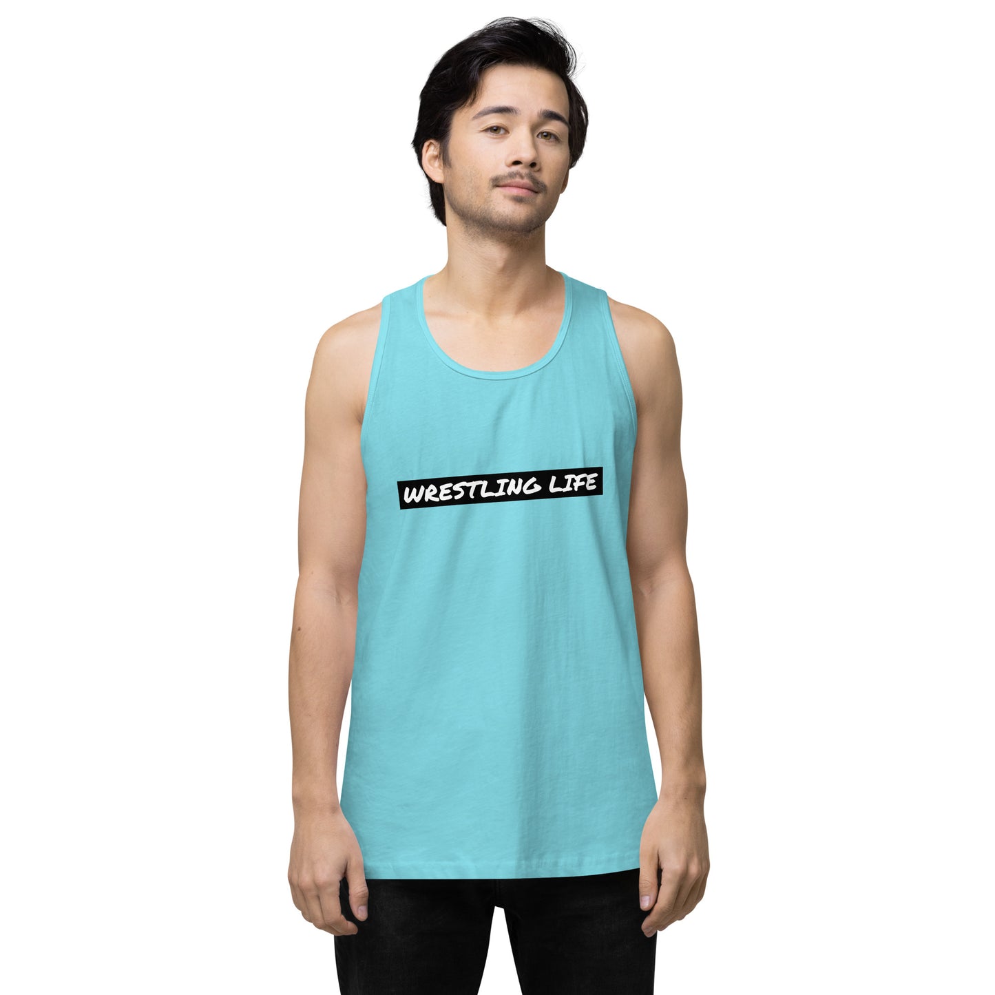 Wrestling Life 954 Signature Men’s premium tank top