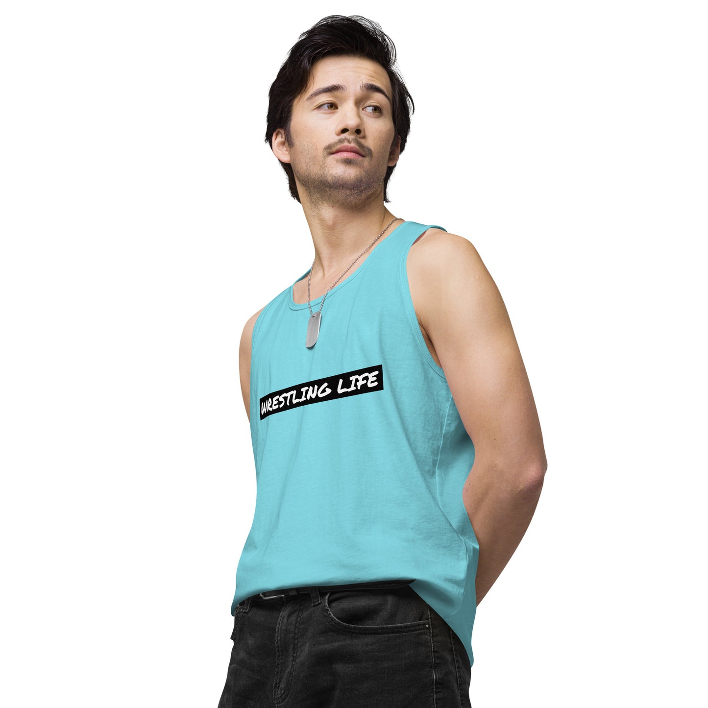 Wrestling Life 954 Signature Men’s premium tank top