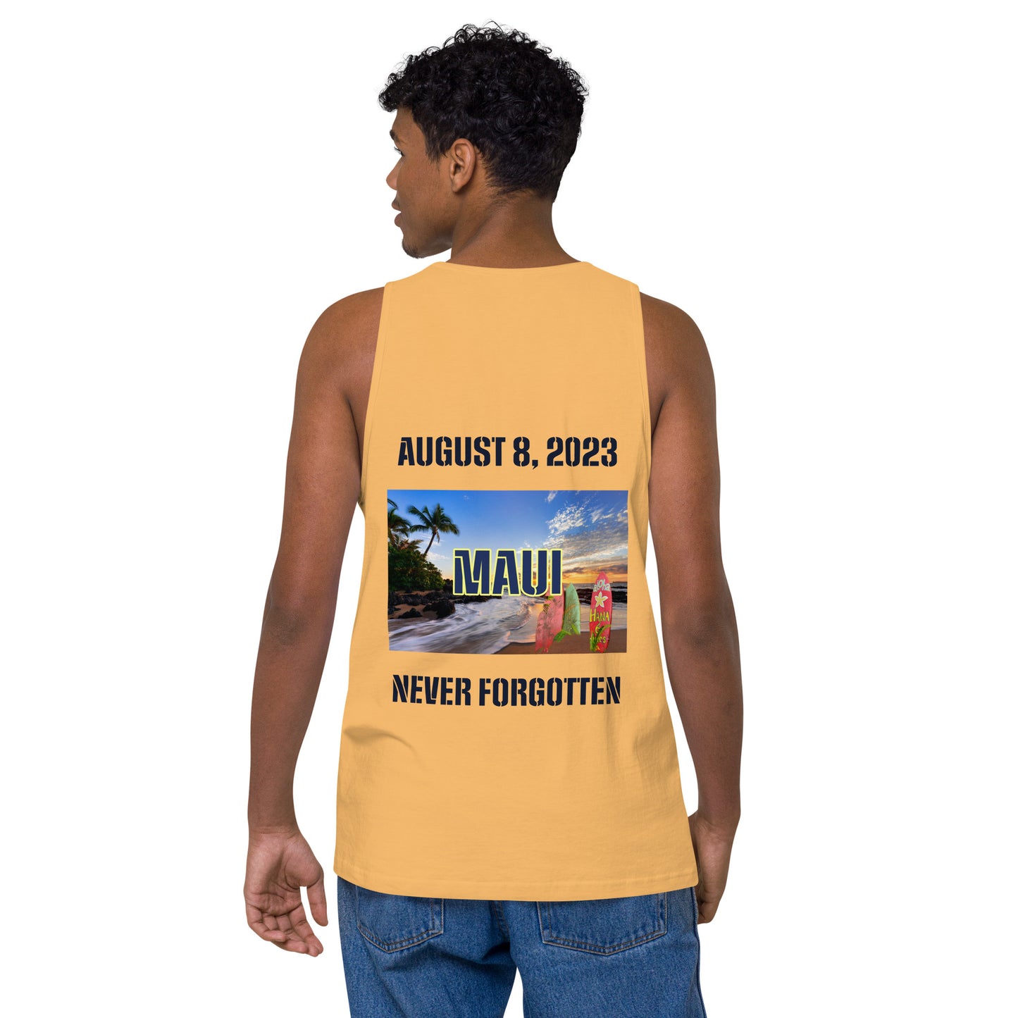 MAUI Strong 954 Mission Rescue Men’s premium tank top