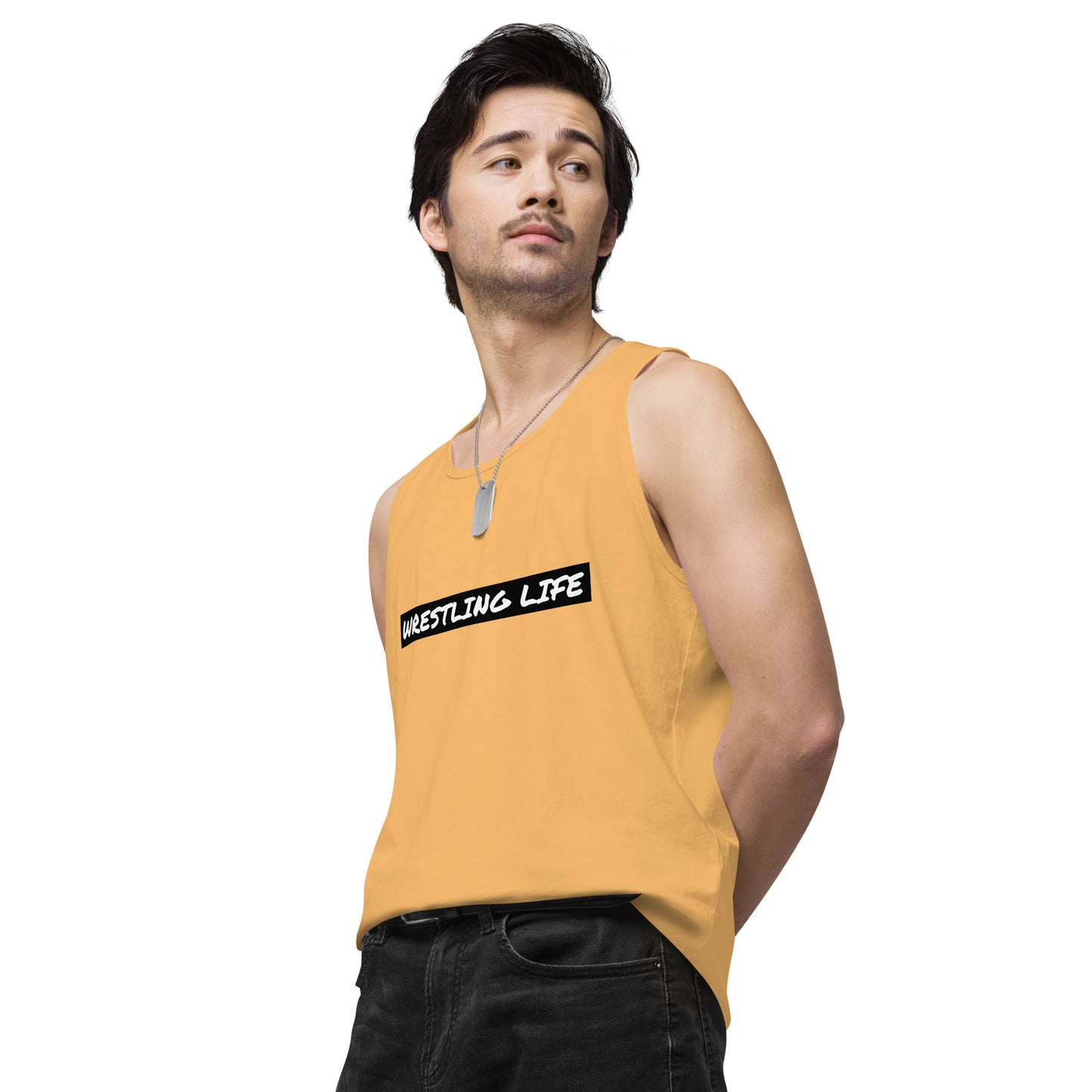 Wrestling Life 954 Signature Men’s premium tank top