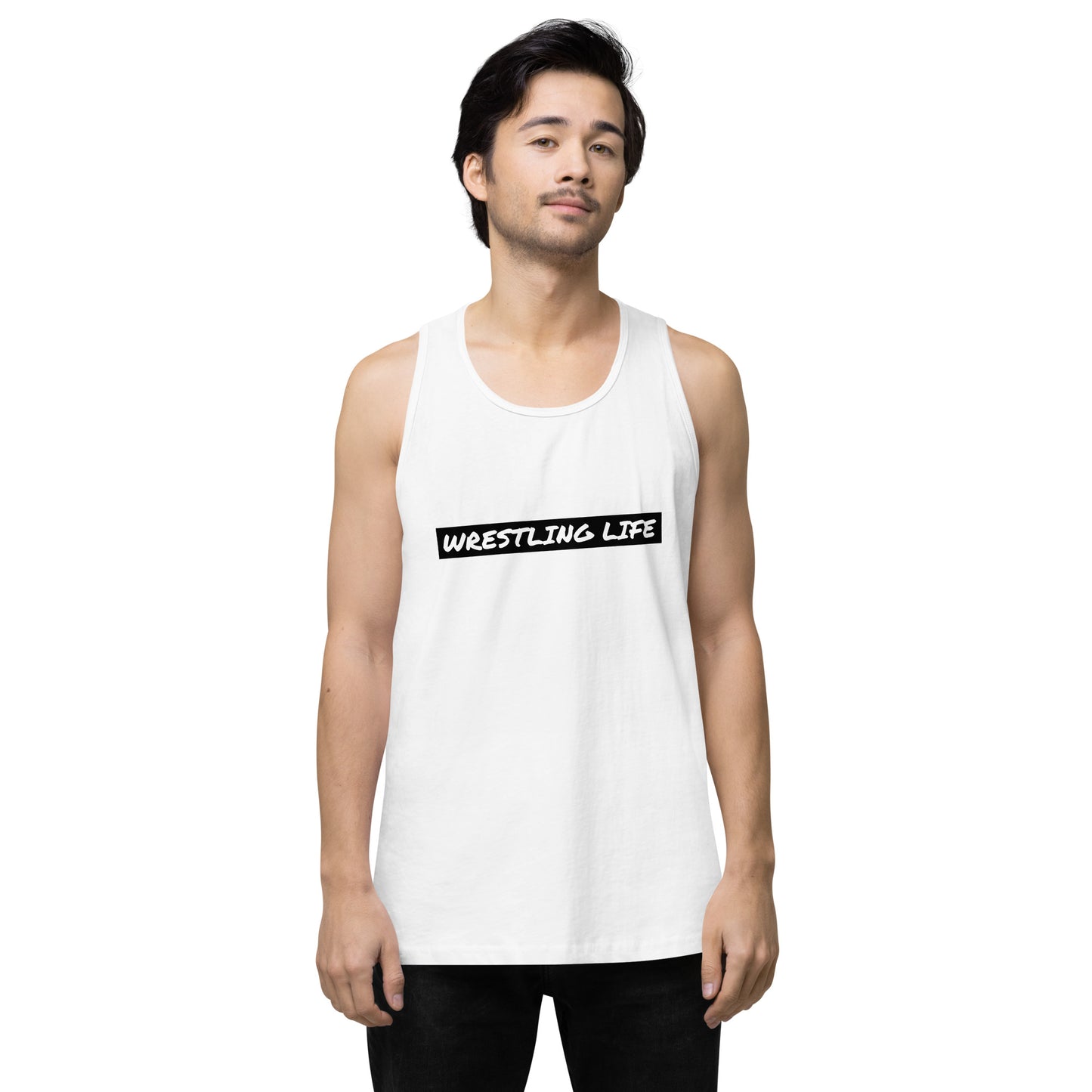 Wrestling Life 954 Signature Men’s premium tank top