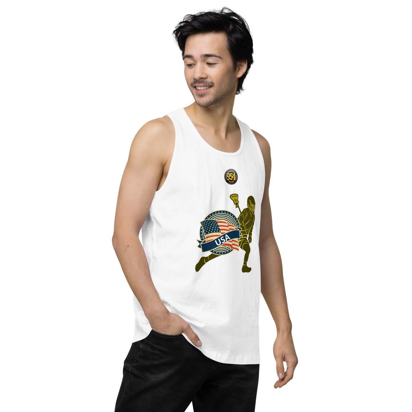 Lacrosse 954 Signature Men’s premium tank top