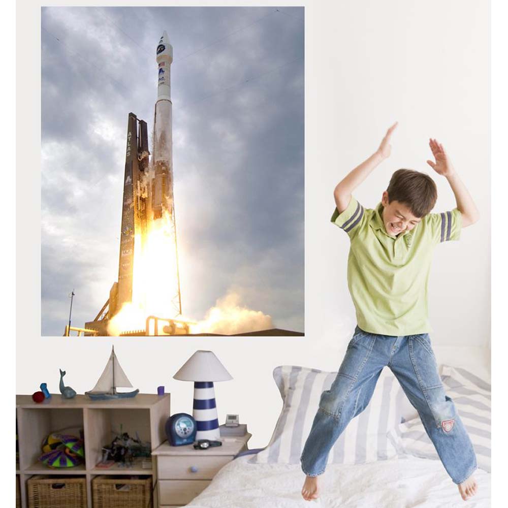 NASA's Atlas Rocket Launch Wall Decal (4 Sizes Available)