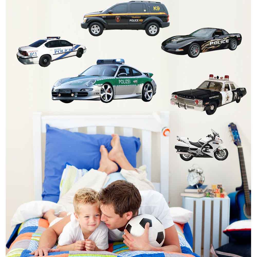 Police Multi-Pack Wall Decals