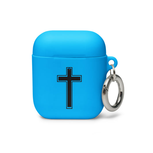 Religious Cross Rubber Case for AirPods®