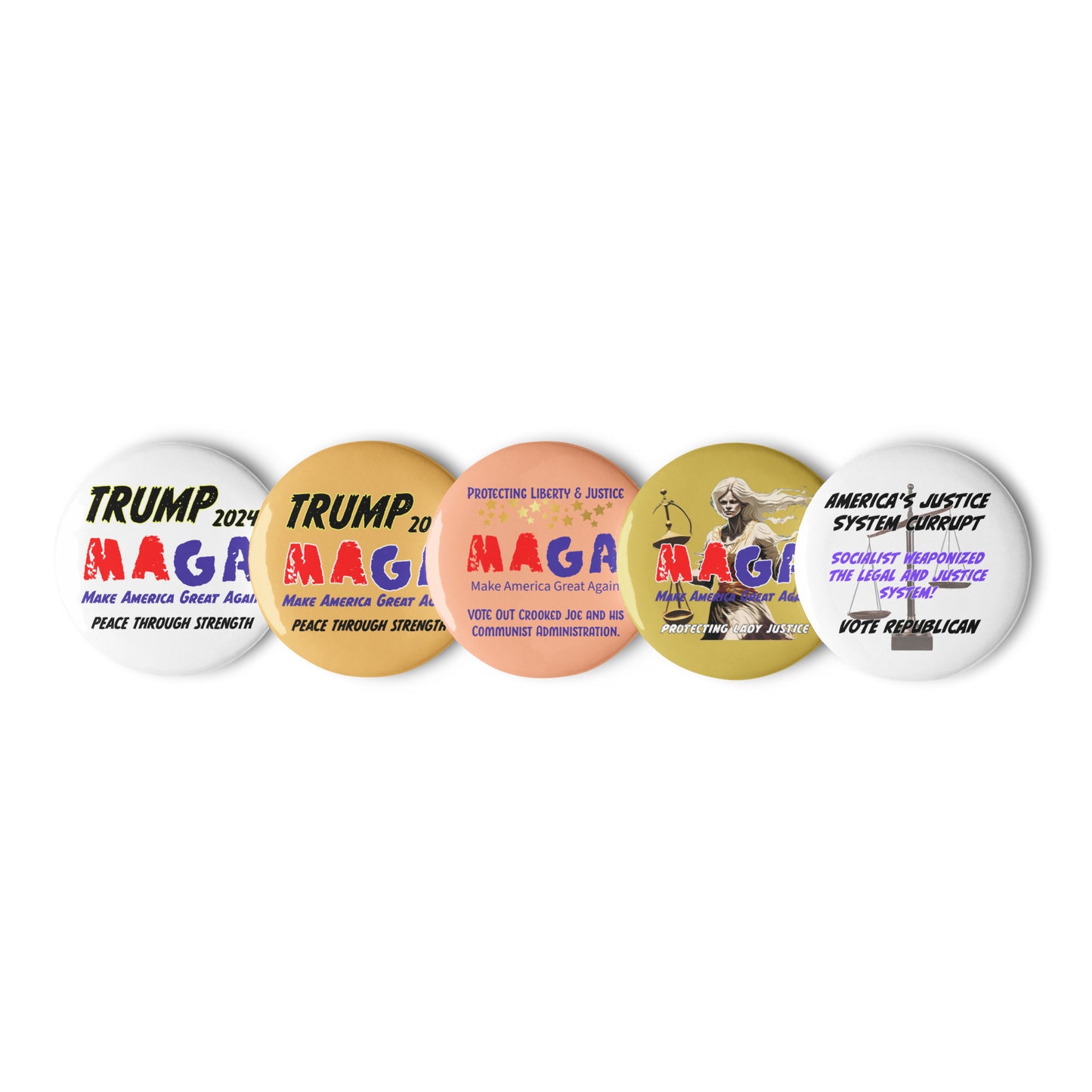 MAGA 954 Signature Set of pin buttons