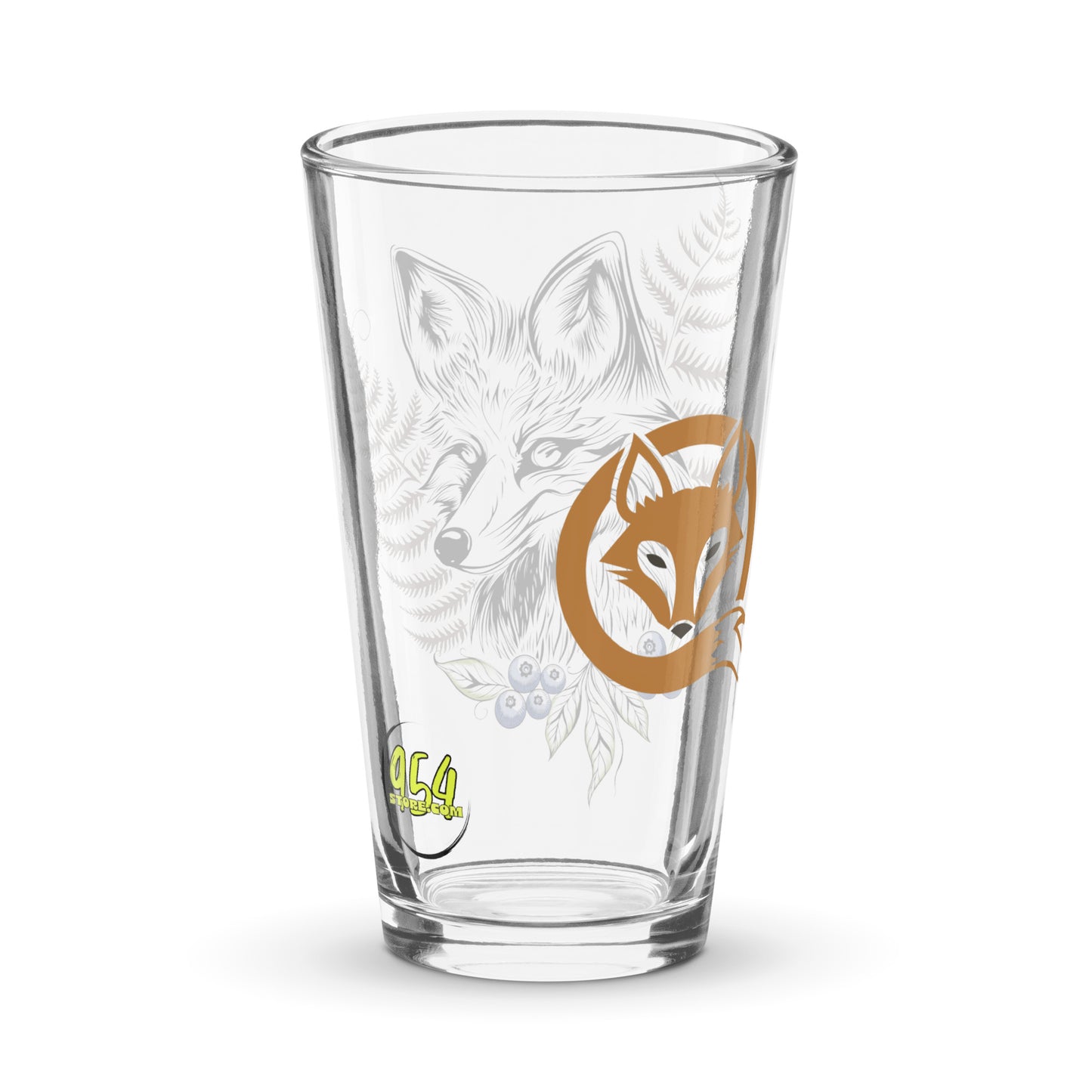 Fox Head II 954 Signature Shaker pint glass