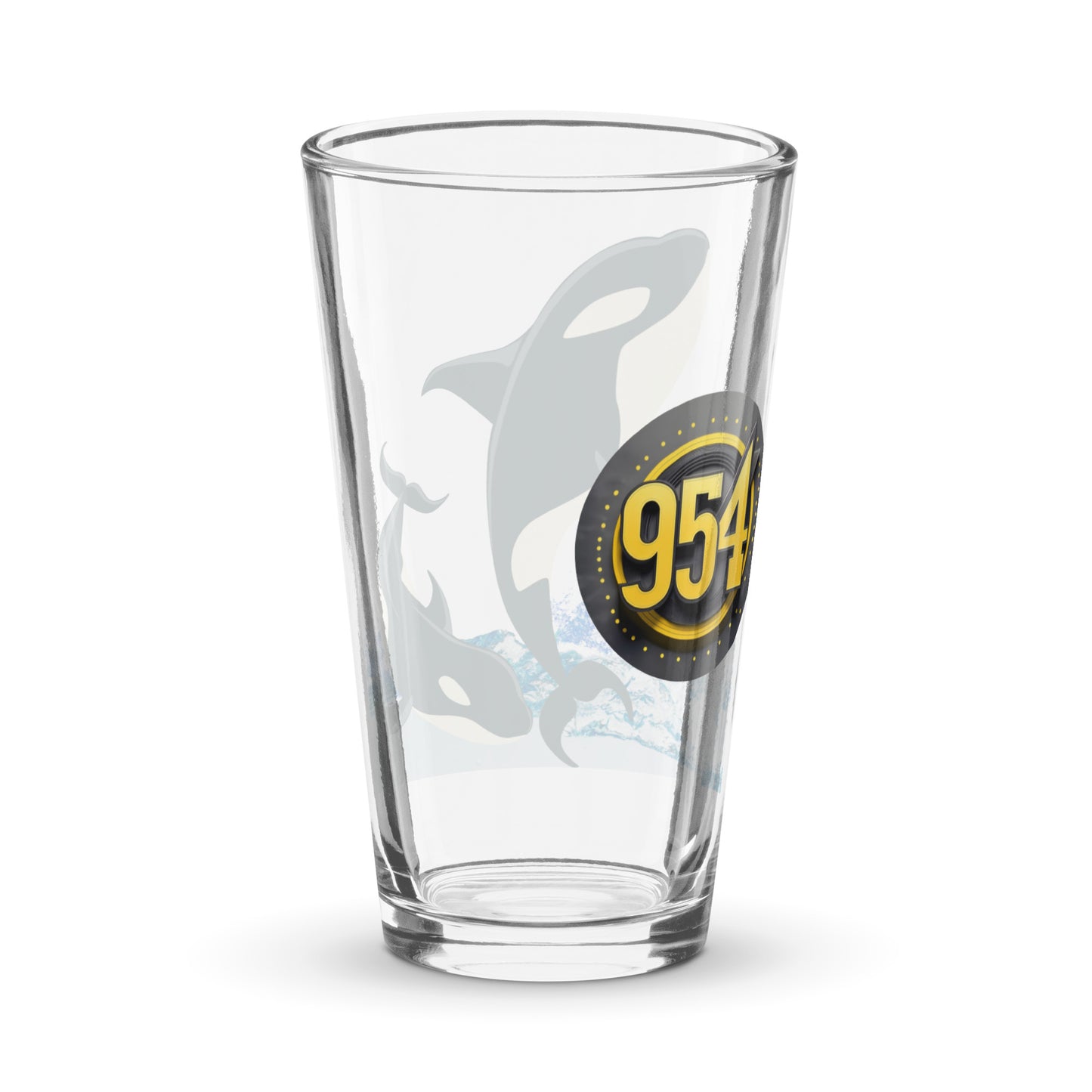 Whales 954 Signature Shaker pint glass