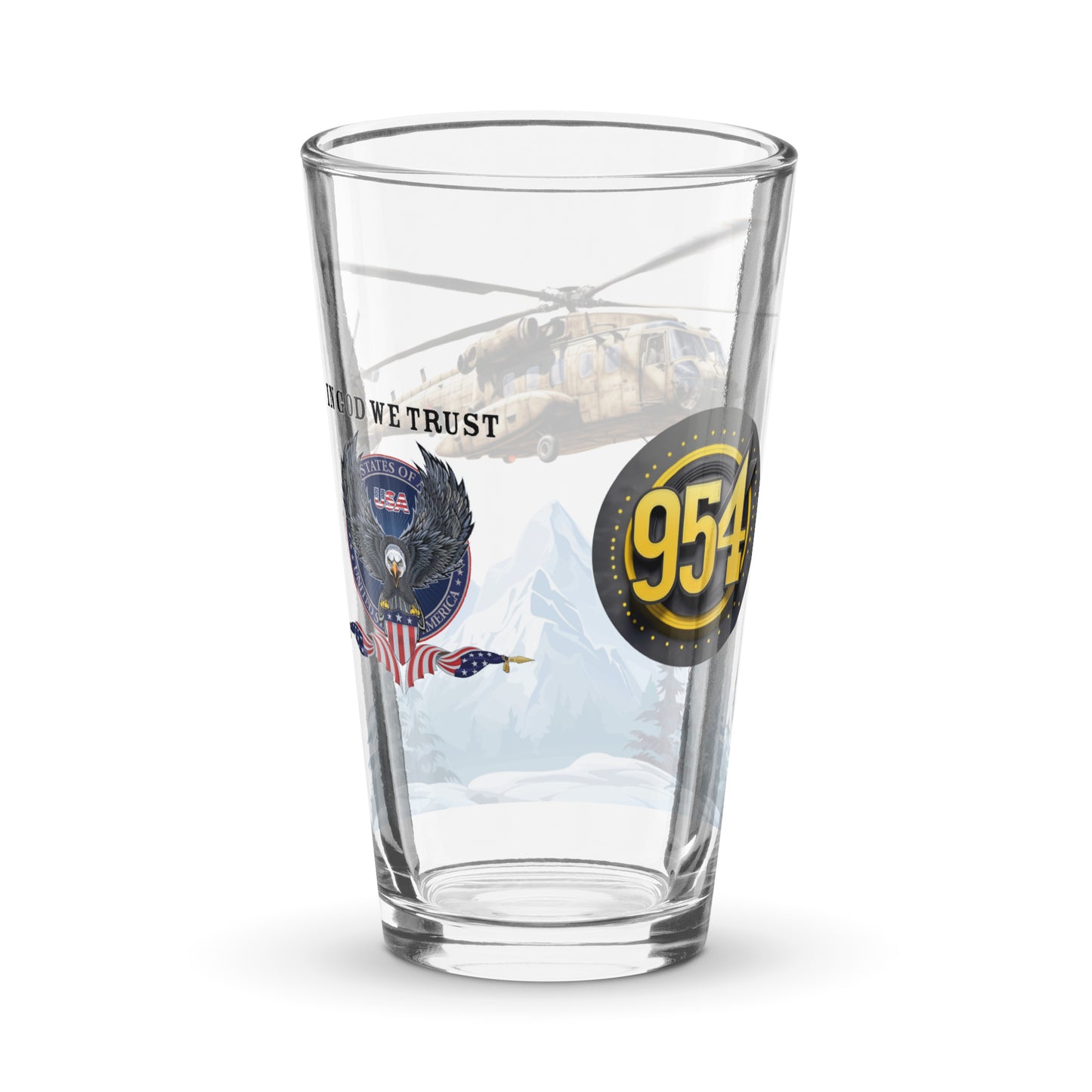 HELO 954 Signature Shaker pint glass