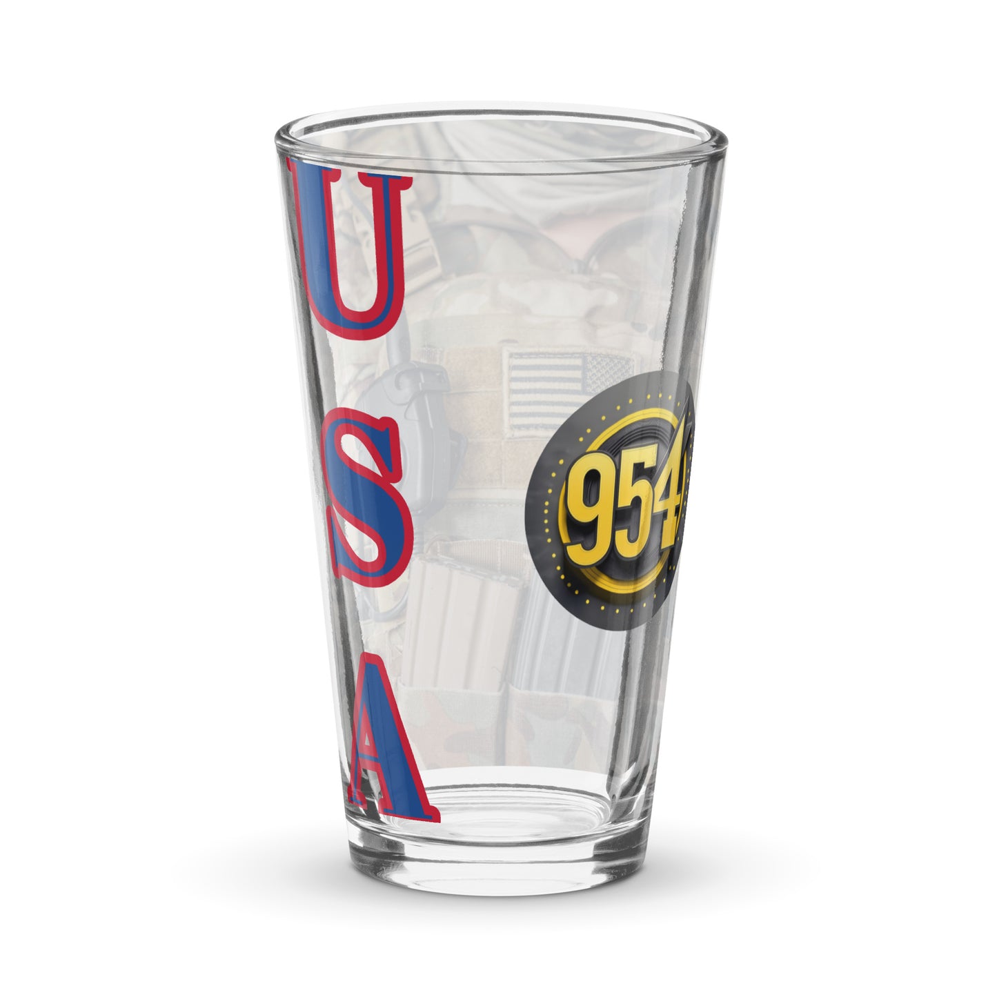 Uniform 954 Signature Shaker pint glass