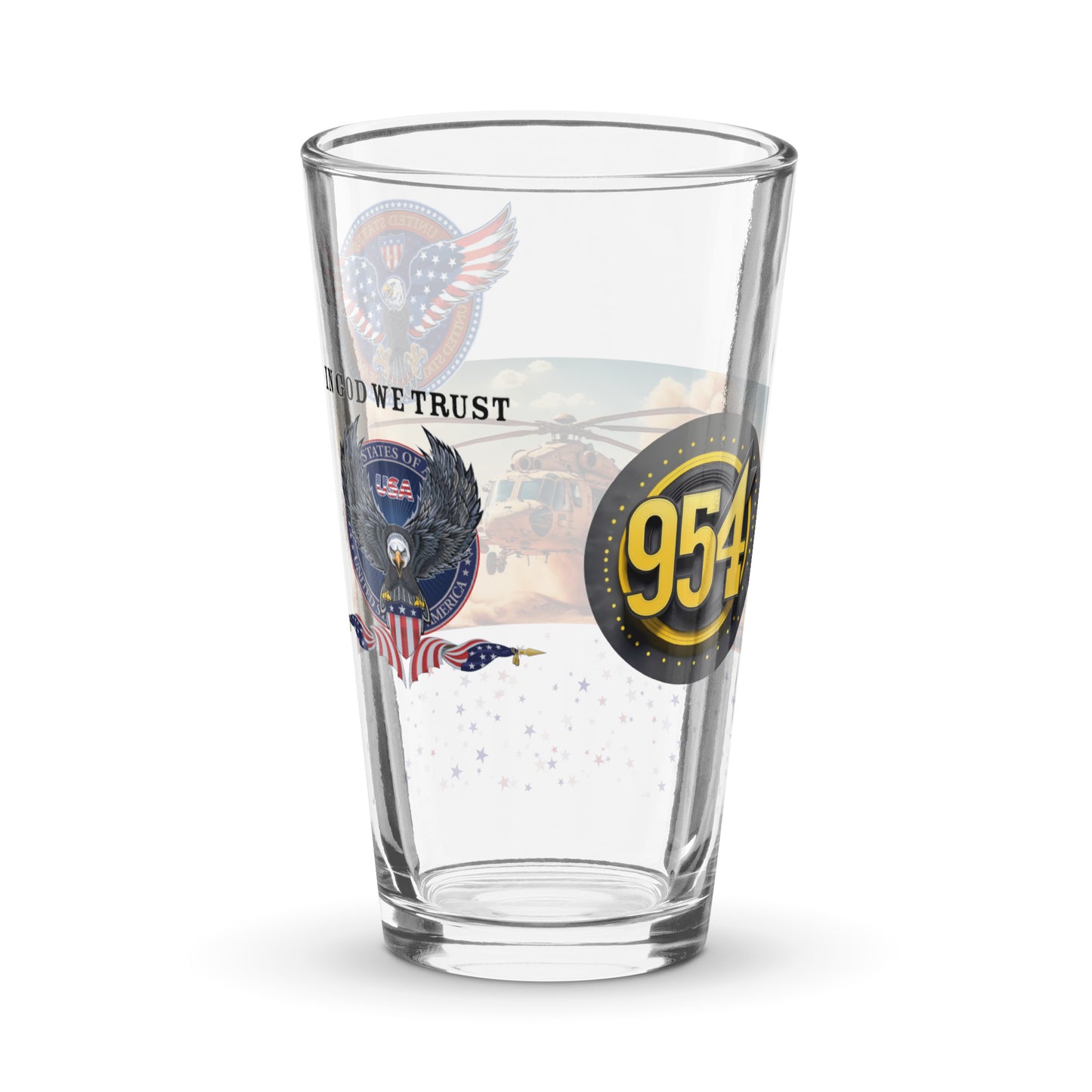 HELO 954 Signature Shaker pint glass