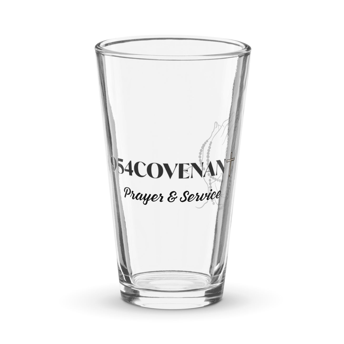 Prayer Shaker pint glass