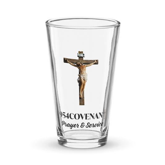 954covenant Cross Shaker pint glass