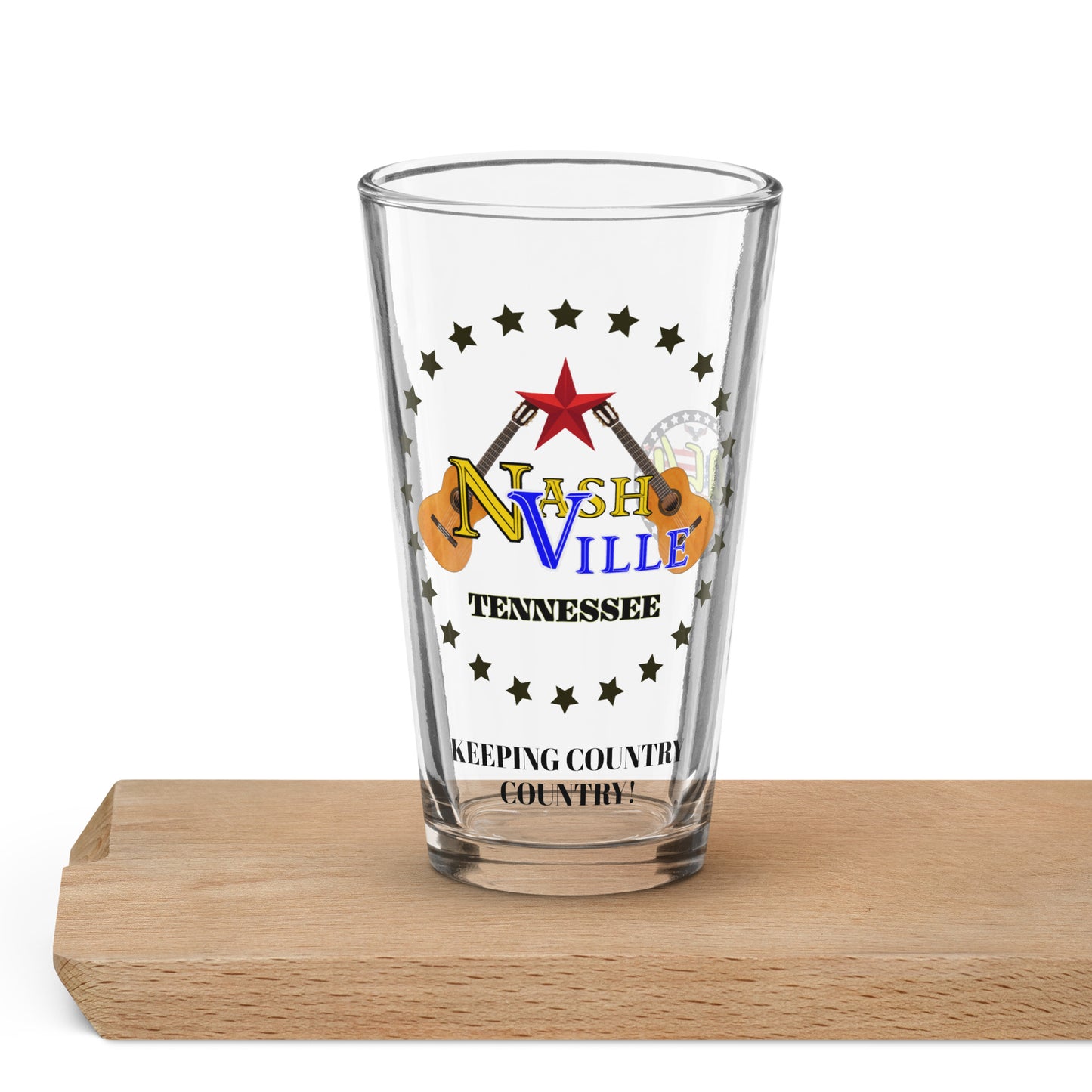 Nashville 954 Signature Shaker pint glass