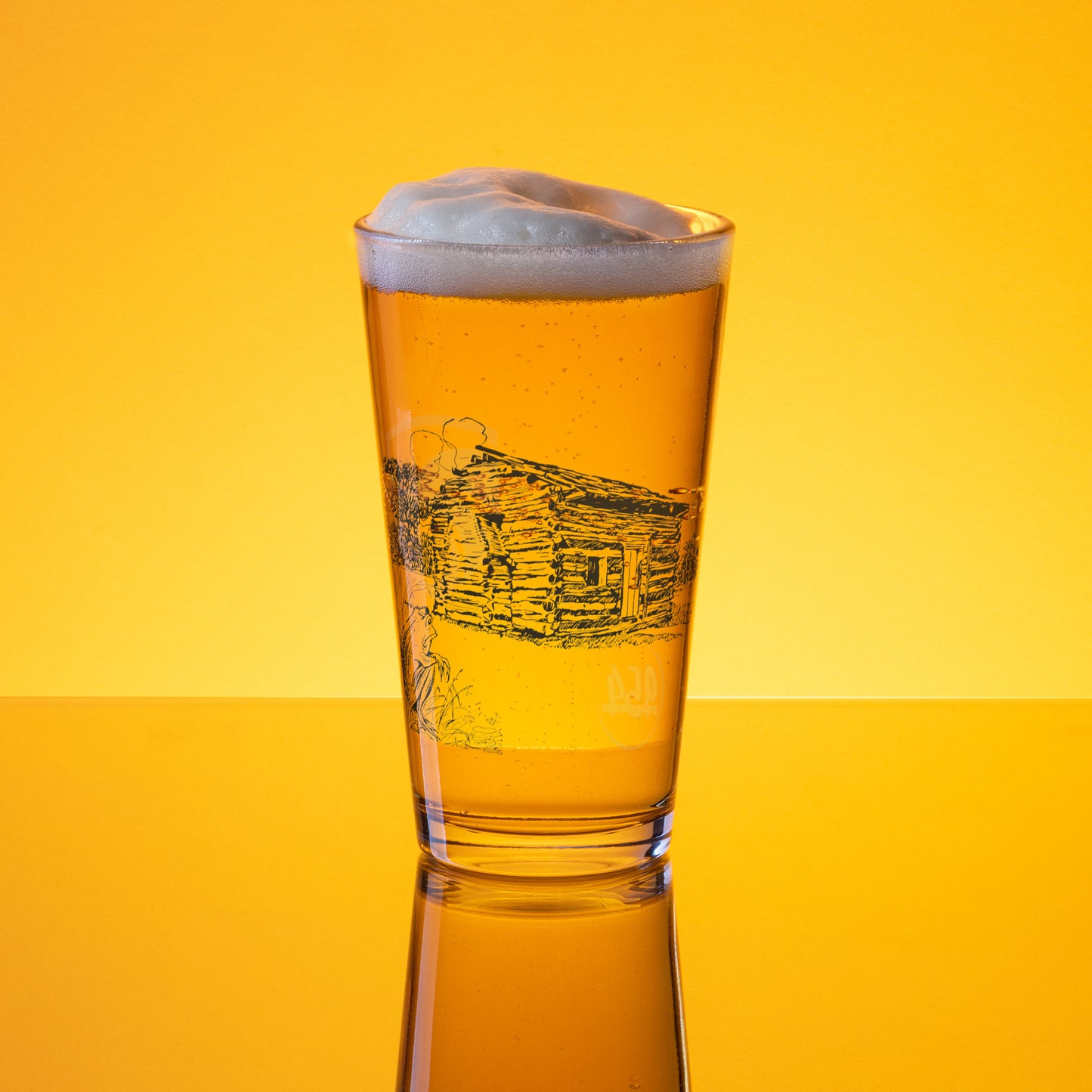 Cabin & Frog 954 Signature Shaker pint glass