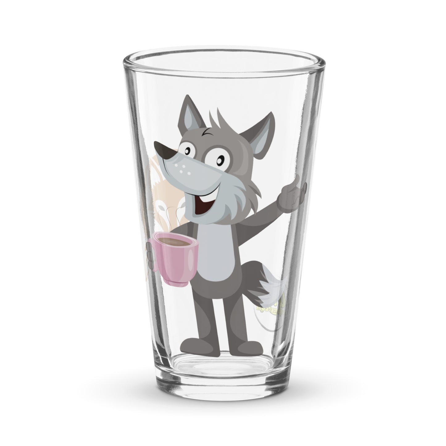 Animated Fox 954 Signature Shaker pint glass