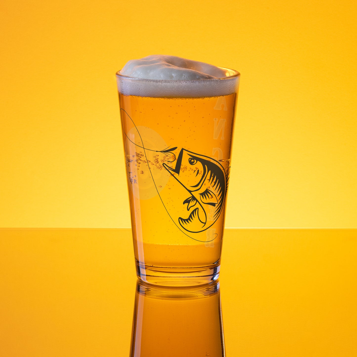 Angler #1 954 Signature Shaker pint glass